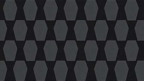 Geometric hexagon pattern black and gray modern abstract design 库存插图