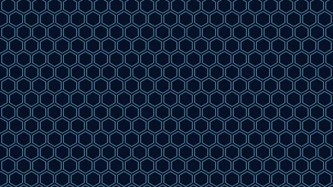 Geometric hexagon pattern on dark blue background Stock Footage 316731503