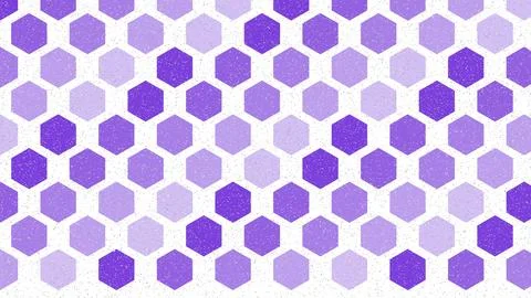 Geometric hexagon pattern with gradient purple and white color scheme Stock Illustration