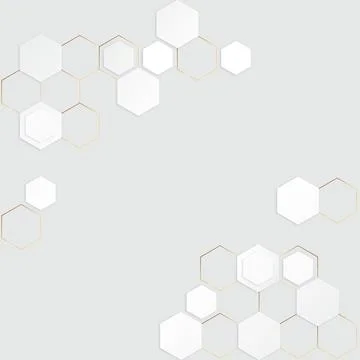 Geometric hexagon pattern Stock Illustration