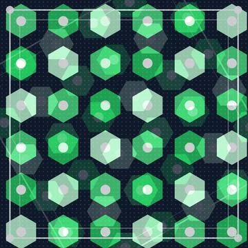 Geometric hexagon pattern modern abstract design grid layout イラスト素材