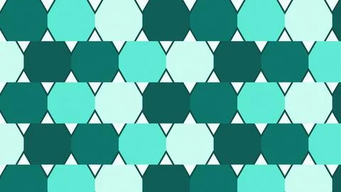 Geometric hexagon pattern modern abstract design teal green gradient seamle.. Stock Illustration