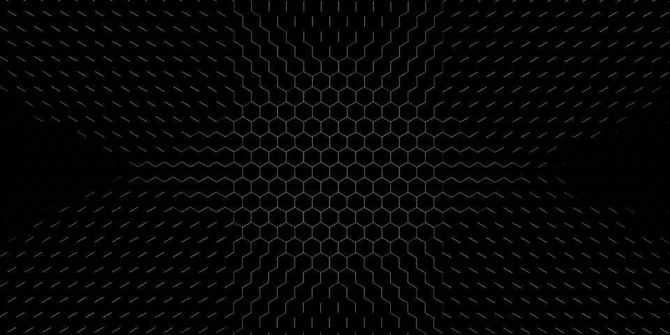 Geometric hexagon Polygon pattern Glossy hexagonal honeycomb 3D illustration Stock Illustration