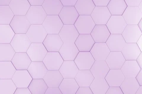 Geometric hexagonal abstract background. 3D Illustration Stockillustratie