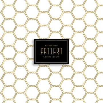 Geometric hexagonal abstract pattern background Stock Illustration