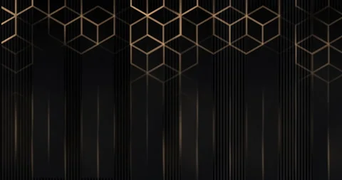 Geometric hexagonal graphic motion animation. Video stock 198861183