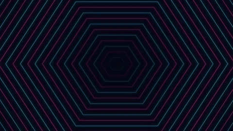 Geometric Hexagonal Pattern Expanding with Dark Background and Subtle Light.. Stock Footage 345320567