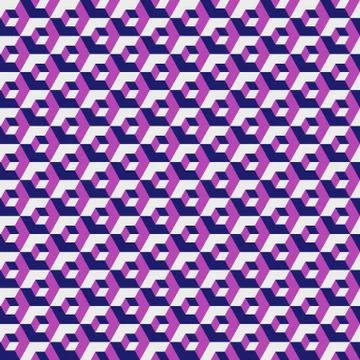 Geometric hexagonal pattern, pink color grid texture. Seamless hexagon Illustrazione stock