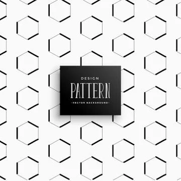 Geometric hexagonal style pattern background Illustrazione stock