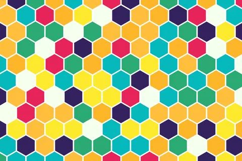 Geometric hexagonal vector pattern 스톡 일러스트