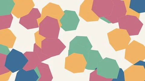Geometric hexagons colorful abstract pattern modern design 스톡 일러스트