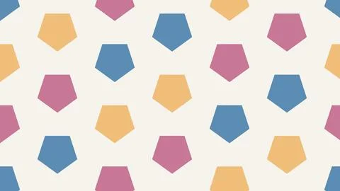 Geometric hexagons pattern colorful abstract design background Stock Illustration