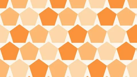 Geometric hexagons pattern modern abstract design peach orange gradient sea.. 스톡 일러스트
