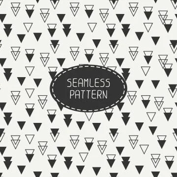 Geometric hipster seamless pattern with rhombus, triangle. Paper for scrapbook Illustrazione stock