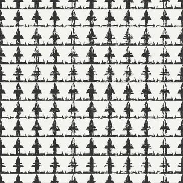 Geometric hipster seamless pattern with triangle, cross. Pencil stripes Stock Illustration