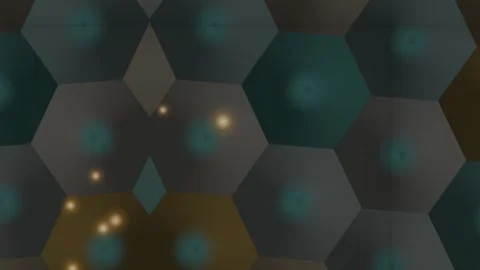 Geometric Hive Network Stock Footage 340450035