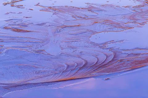 Geometric ice forms abstract natural background Stock Photos