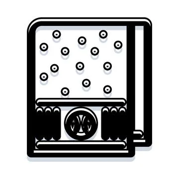 Geometric icon with abstract pattern and symbol Stock Illustration