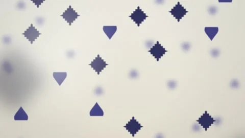 Geometric icon shapes falling seamless loop motion background Stock Footage 348050144
