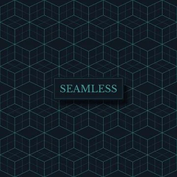 Geometric illusion cartoon vector seamless pattern Stock Illustration