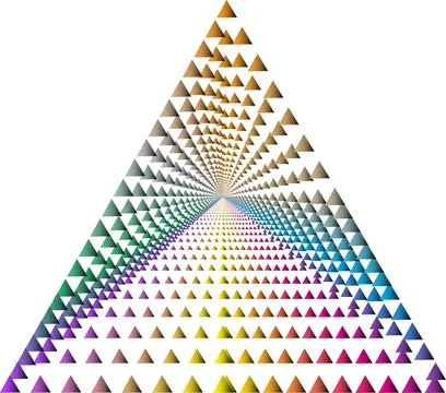 Geometric illusion of triangles Stock Illustration