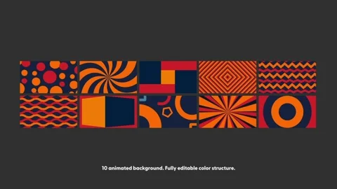 Geometric Illusıonal Backgrounds After Effects stock