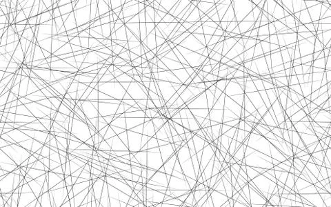 Geometric illustration with random, edgy, irregular lines. Dynamic intersecti Illustrazione stock