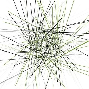 Geometric illustration with random intersecting lines. Editable abstract art. Illustrazione stock