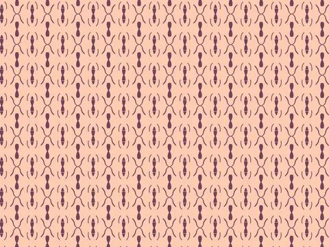 Geometric illustration seamless pattern for tile and wall decor. Brown lines on Stock Illustration