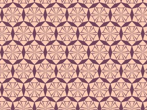 Geometric illustration seamless pattern for tile and wall decor. Brown lines on 스톡 일러스트