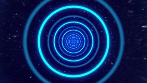 Geometric Infinite zoom Circle Stock Footage 147832555