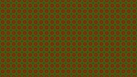 Geometric infinity circles kaleidoscope pattern in green and red Stock Footage 271337736