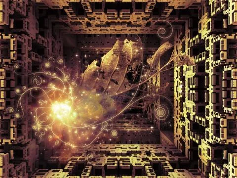 Geometric Inside Illustrazione stock