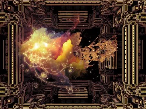 Geometric Inside Illustrazione stock