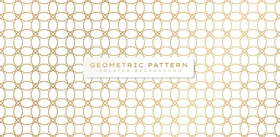 Geometric interlace islamic pattern Stock Illustration