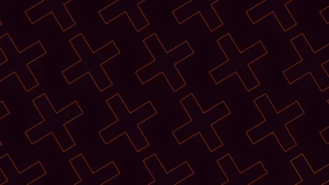 Geometric intersecting lines in orange and black pattern 動画素材 311751908