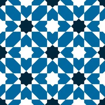 Geometric Islamic Ornament Pattern Stock Illustration