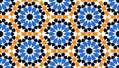 Geometric Islamic Ornament Pattern Stock Illustration
