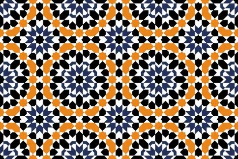 Geometric Islamic Ornament Pattern Stock Illustration