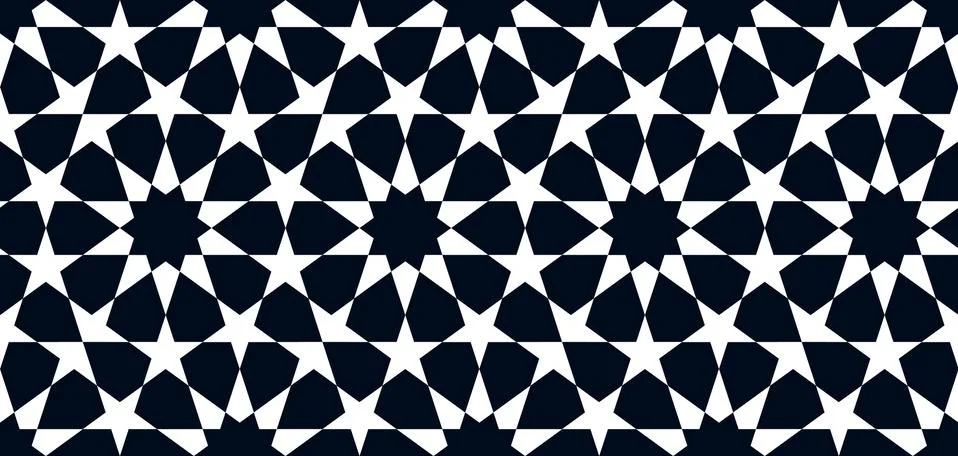 Geometric Islamic Seamless Pattern Stock Illustration