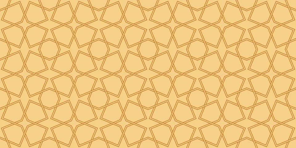 Geometric Islamic Seamless Pattern Stock Illustration