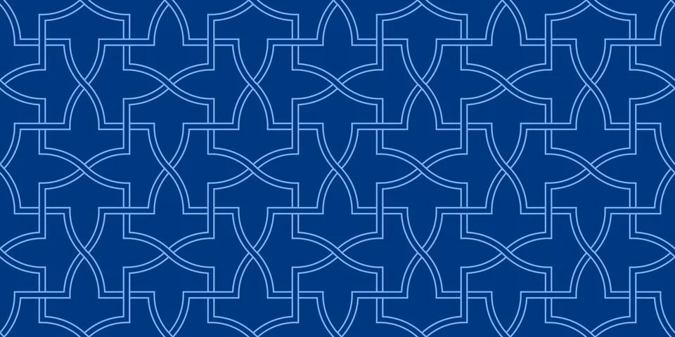 Geometric Islamic Seamless Pattern Stock Illustration