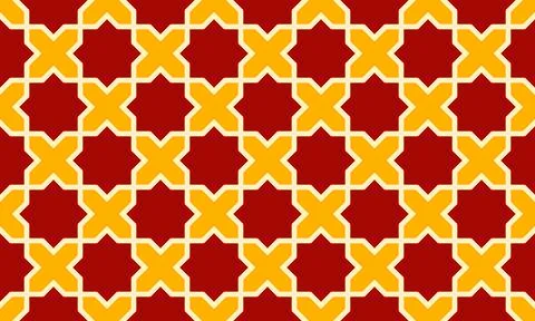 Geometric Islamic Seamless Pattern Stock Illustration