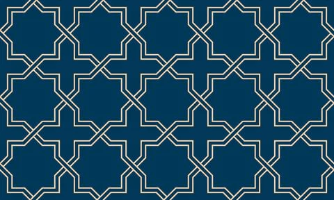 Geometric Islamic Seamless Pattern Stock Illustration