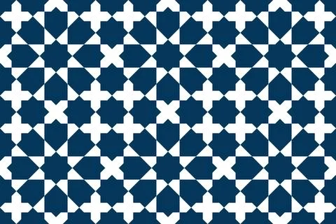 Geometric Islamic Seamless Pattern Stock Illustration