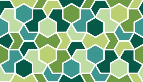 Geometric Islamic Seamless Pattern Stock Illustration