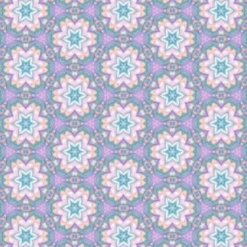 Geometric kaleidoscope multicolored seamless pattern. Abstract background. Stock Illustration