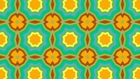 Geometric Kaleidoscope Pattern Animation For Background Concept Stock Footage 297783303