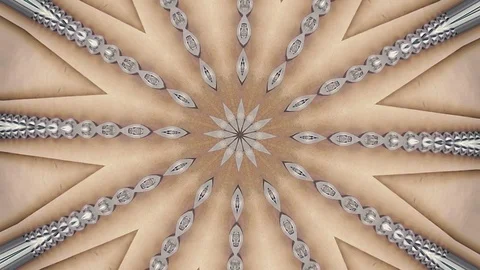 Geometric kaleidoscope pattern background Stock Footage 92477138