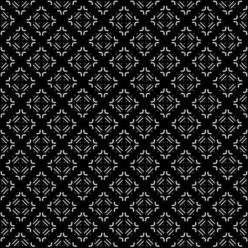 Geometric Kaleidoscope Pattern (Black, White) Stock Illustration